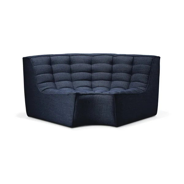 Ethnicraft N701 corner module rounded 90° Graphite Eco