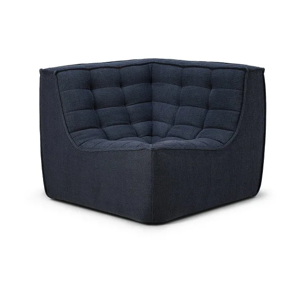 Ethnicraft N701 corner module straight Graphite Eco