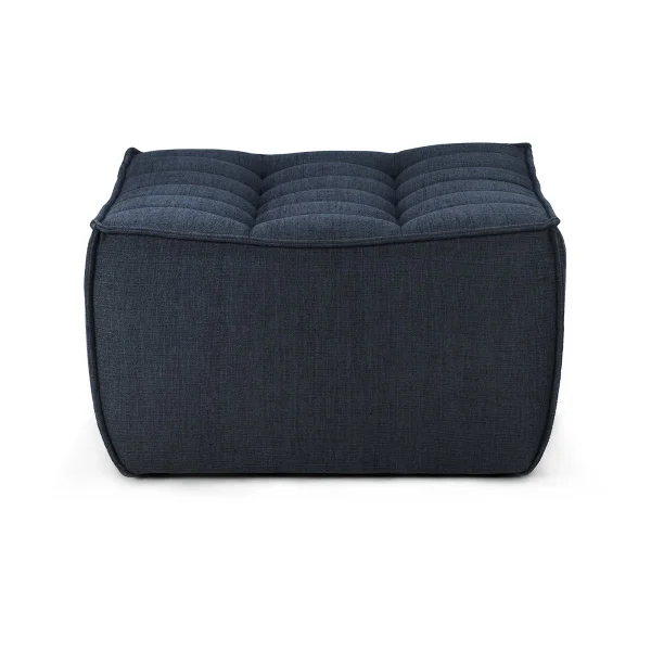 Ethnicraft N701 footstool 70x70 cm Graphite Eco