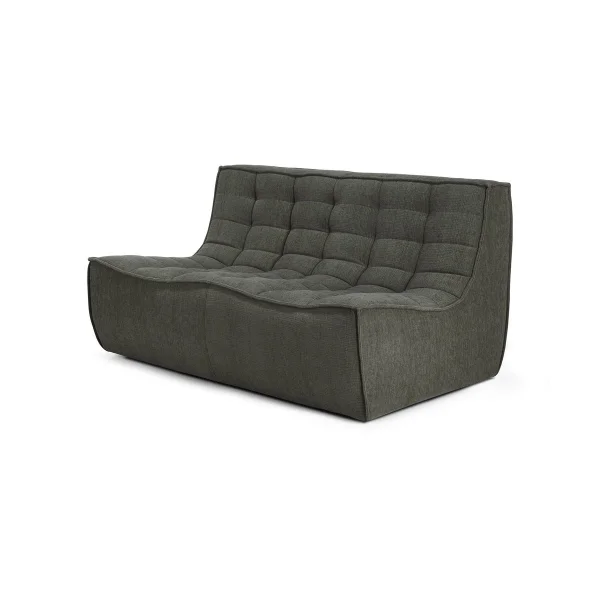 Ethnicraft N701 sofa 2-seater Moss Eco fabric