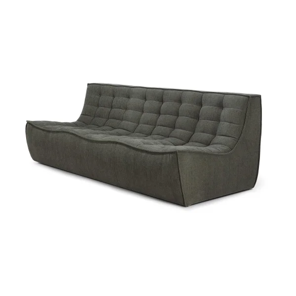 Ethnicraft N701 sofa 3 seater sofa Moss Eco fabric