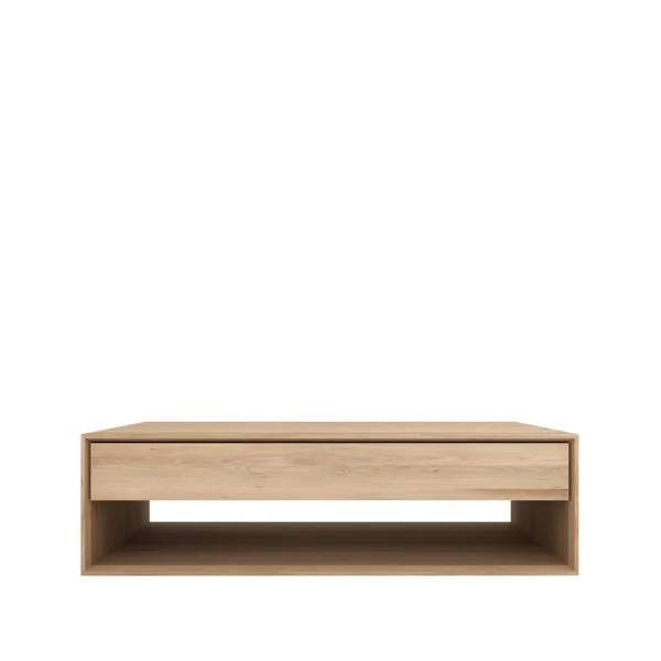 Ethnicraft Nordic coffee table Wax-oiled oak 1 drawer 120x70 cm