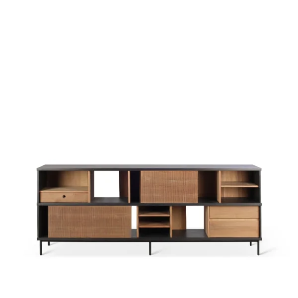 Ethnicraft Oscar sideboard Teak 2 sliding doors 3 drawers