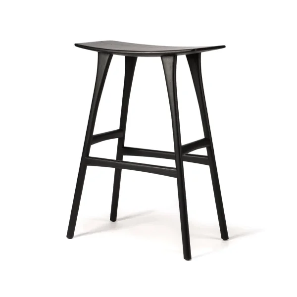 Ethnicraft Osso bar stool 80x57 cm Black