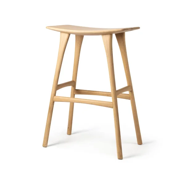 Ethnicraft Osso bar stool 80x57 cm Oak