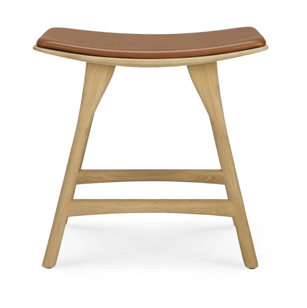 Ethnicraft Osso stool 48x50 cm Lacquered oak