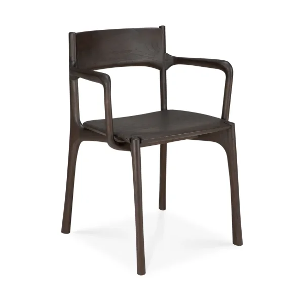 Ethnicraft PI armchair Dark brown teak