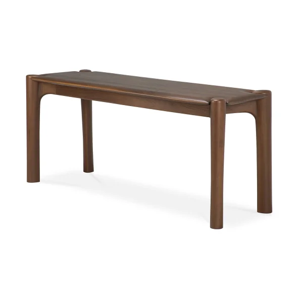Ethnicraft PI bench 126x35 cm Lacquered teak brown