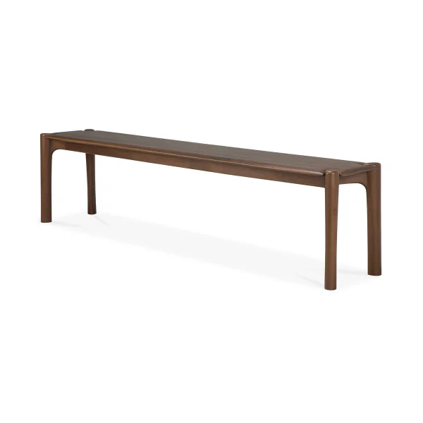 Ethnicraft PI bench 186x35 cm Lacquered teak brown