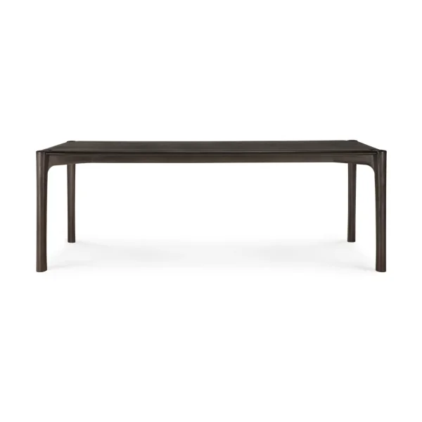 Ethnicraft PI Dining table Dark brown teak, 220x95 cm