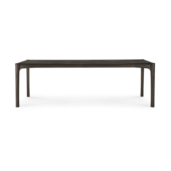 Ethnicraft PI Dining table Dark brown teak, 240x100 cm