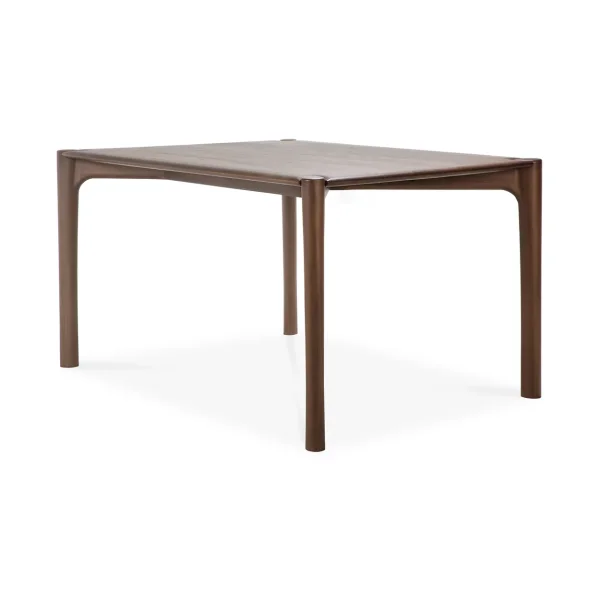Ethnicraft PI Dining table Lacquered teak brown, 140x80 cm