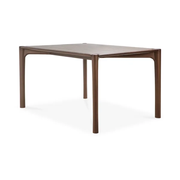 Ethnicraft PI Dining table Lacquered teak brown, 160x80 cm