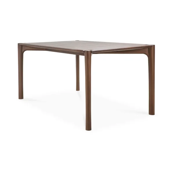 Ethnicraft PI Dining table Lacquered teak brown, 180x90 cm