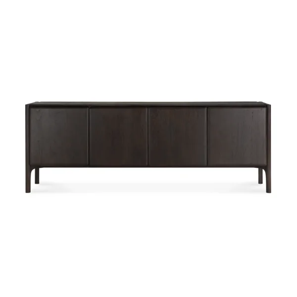 Ethnicraft PI Sideboard Teak dark brown, 4 doors