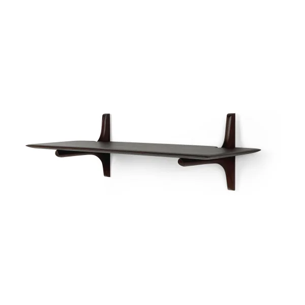 Ethnicraft PI wall shelf Mahogany dark brown 100 cm