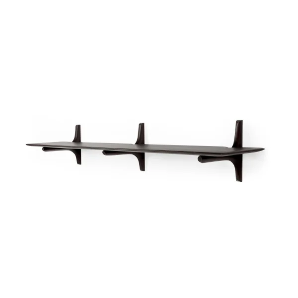 Ethnicraft PI wall shelf Mahogany dark brown 168 cm
