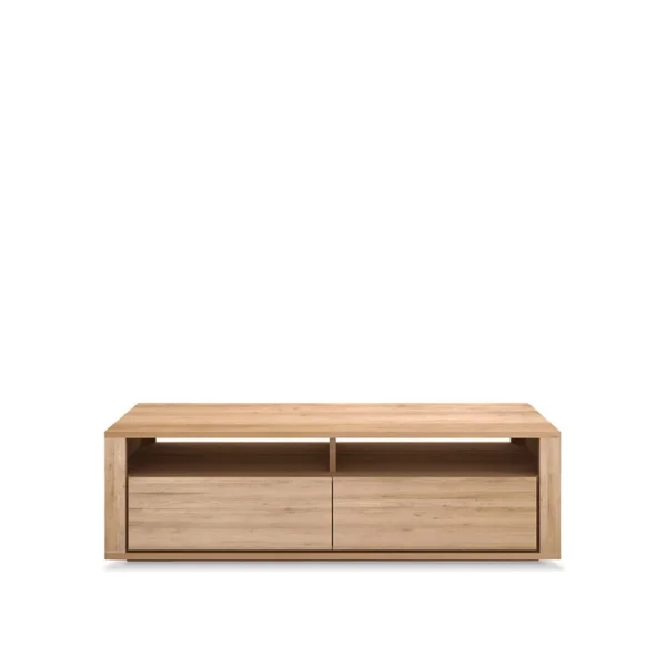Ethnicraft Shadow media cabinet Oiled oak 2 drawers