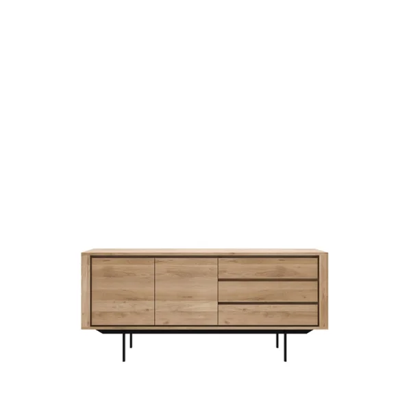 Ethnicraft Shadow sideboard Oak-Wax oil 2 doors 3 drawers