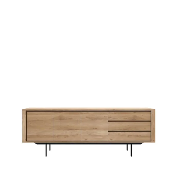 Ethnicraft Shadow sideboard Oak-wax oil 3 doors 3 drawers