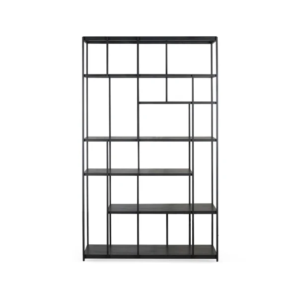 Ethnicraft Studio Rack shelf 205x120 cm Black teak without doors