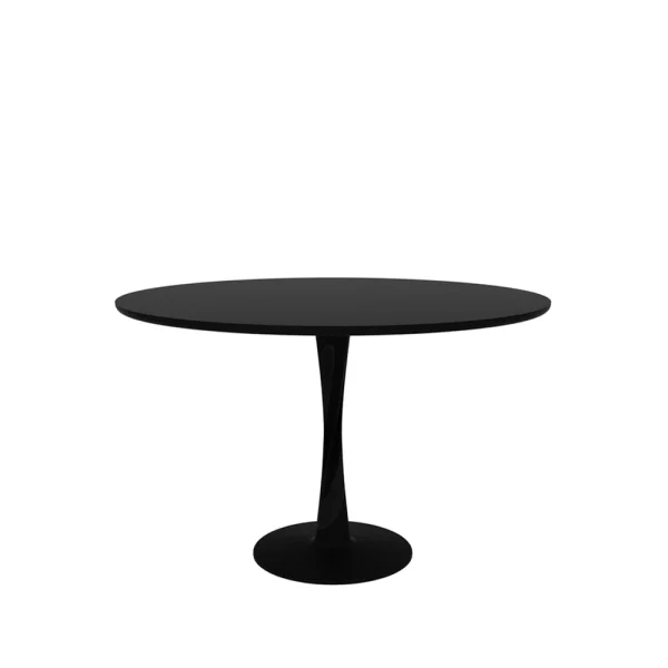 Ethnicraft Torsion dining table round black-stained oak Ø127 cm