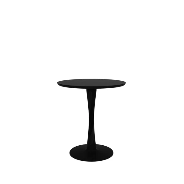 Ethnicraft Torsion dining table round black-stained oak Ø70 cm