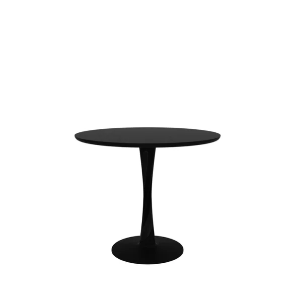 Ethnicraft Torsion dining table round black-stained oak Ø90 cm