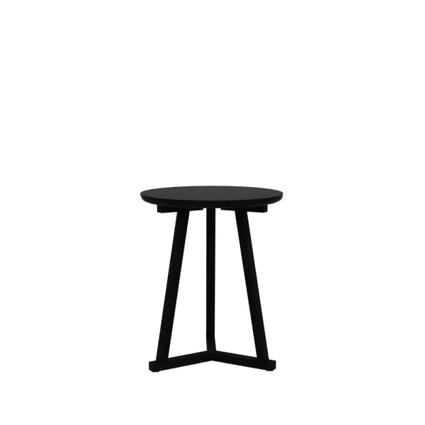 Ethnicraft Tripod side table Black oak small 56x46 cm