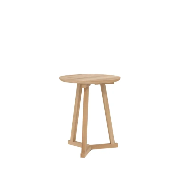 Ethnicraft Tripod side table Oak — Wax oil small 56x46 cm