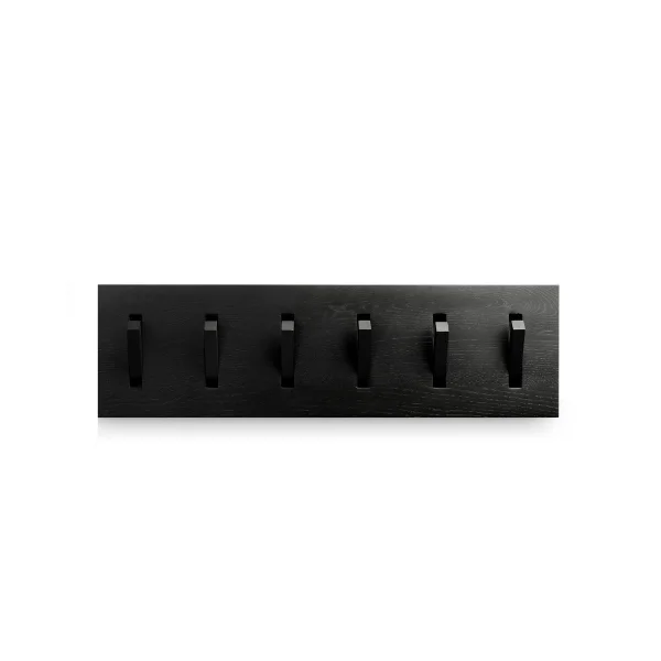Ethnicraft Utilitile wall hanger clothes hanger Lacquered oak-black-large