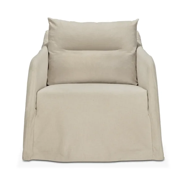 Ethnicraft Weave lounge chair with removable cover Bone