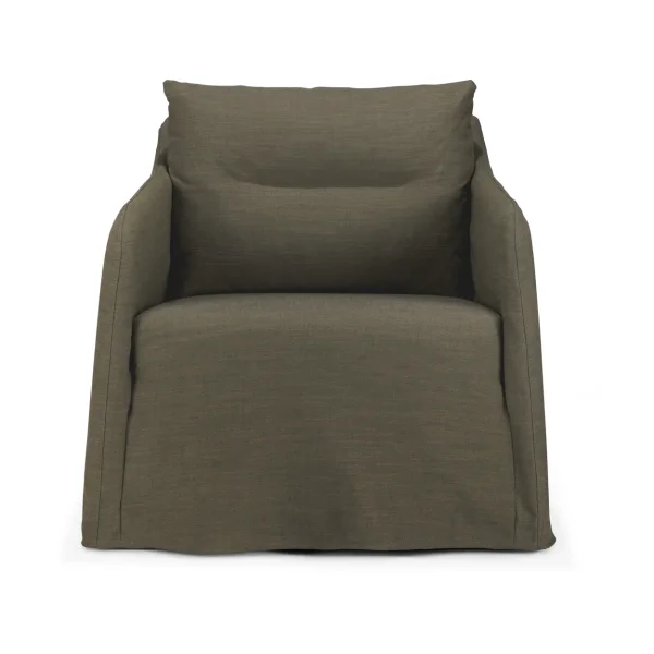 Ethnicraft Weave lounge chair with removable cover Green
