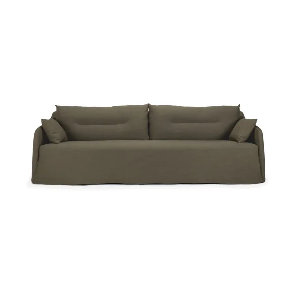 Ethnicraft Weave sofa with removable cover Green, 3 seater