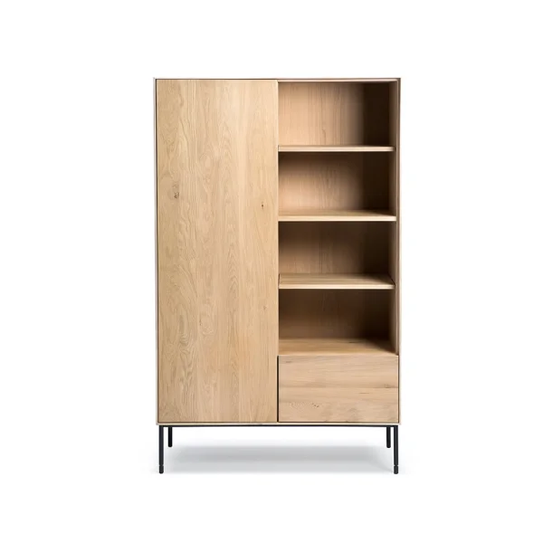 Ethnicraft Whitebird cabinet Oiled oak-Black metal