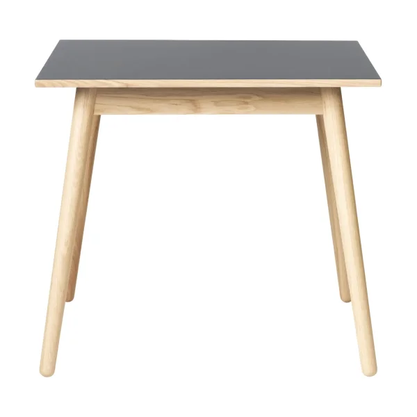 FDB Møbler C35A dining table 82x82 cm Light grey linoleum–oak natural water-based lacquer