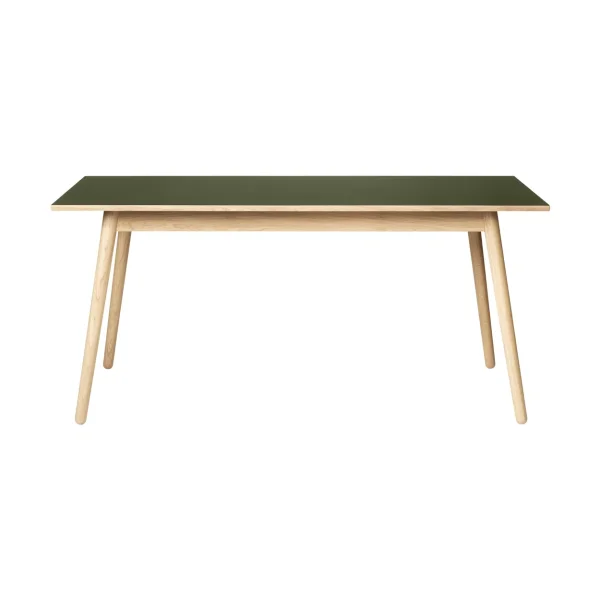 FDB Møbler C35B dining table 82x160 cm Olive linoleum-oak nature waterbased lacquer