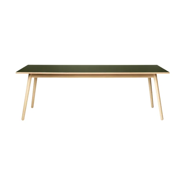 FDB Møbler C35C dining table 95x220 cm Olive linoleum-oak natural water-based lacquer