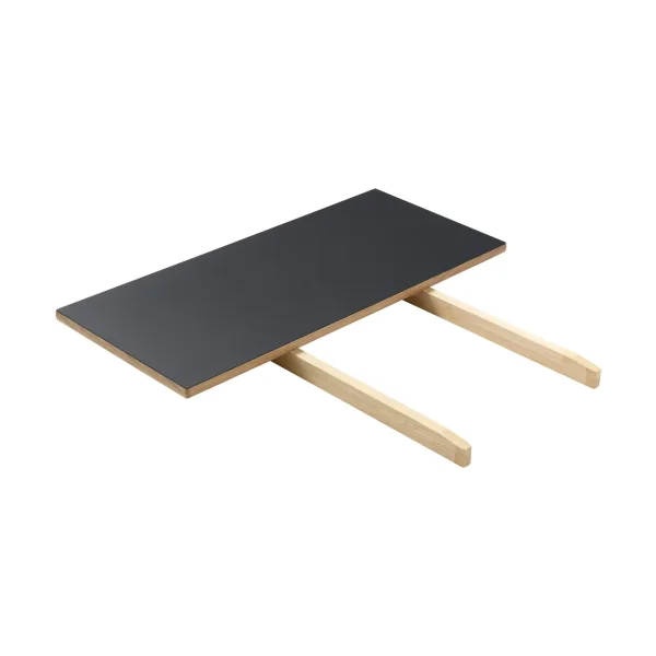 FDB Møbler C35L extension leaf 82x37 cm Black linoleum–oak natural water-based lacquer