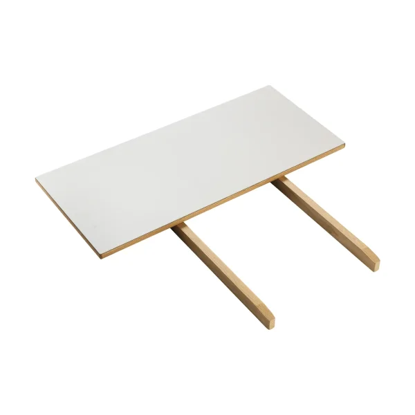 FDB Møbler C35L extension leaf 82x37 cm Light grey linoleum–oak natural water-based lacquer