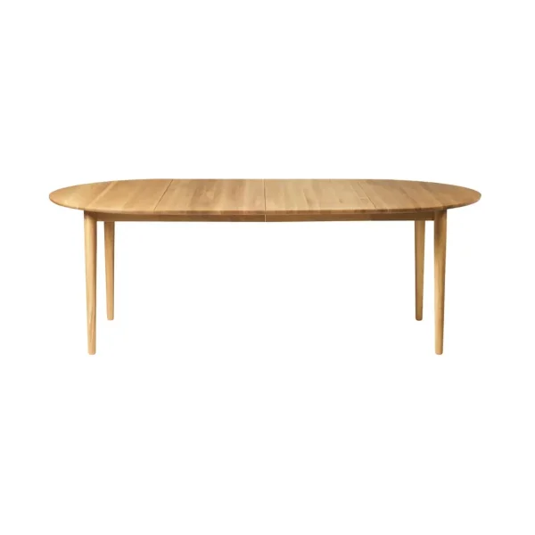 FDB Møbler C62E Bjørk dining table with 2 extension leaves Oak solid oiled