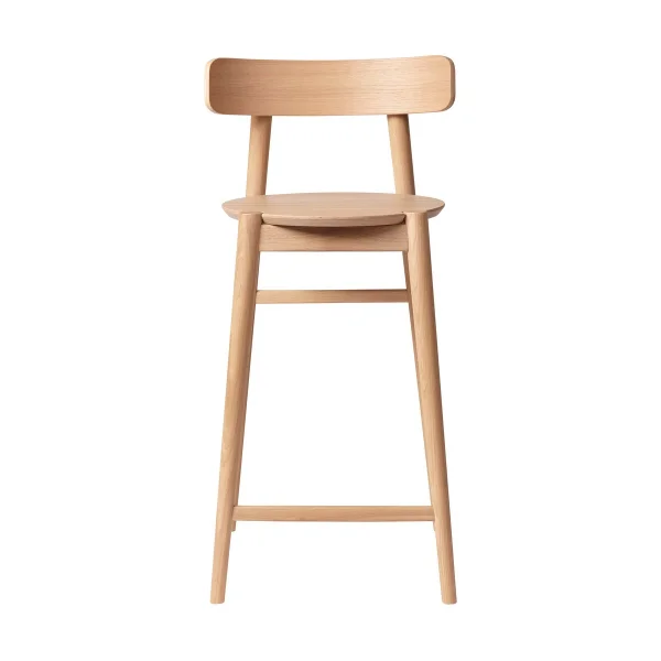 FDB Møbler J185 Øst barstool 65 cm Oak nature lacquered