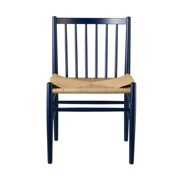 FDB Møbler J80 chair Steel blue beech-paper cord