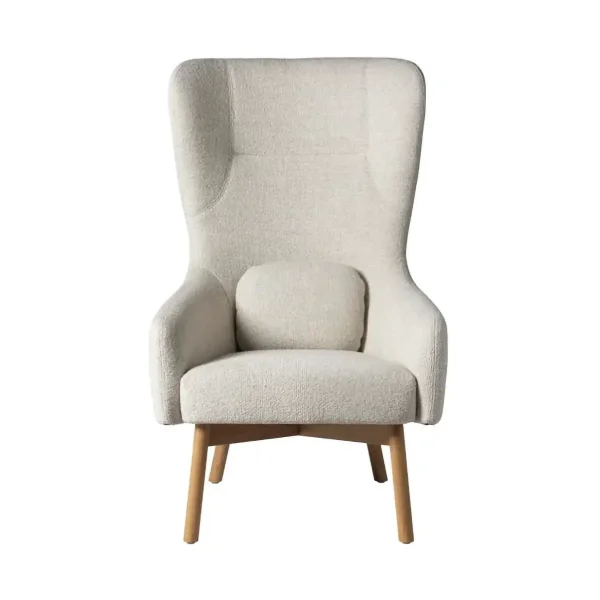 FDB Møbler L35 Gesja Wing Chair armchair Beige-lacquered oak