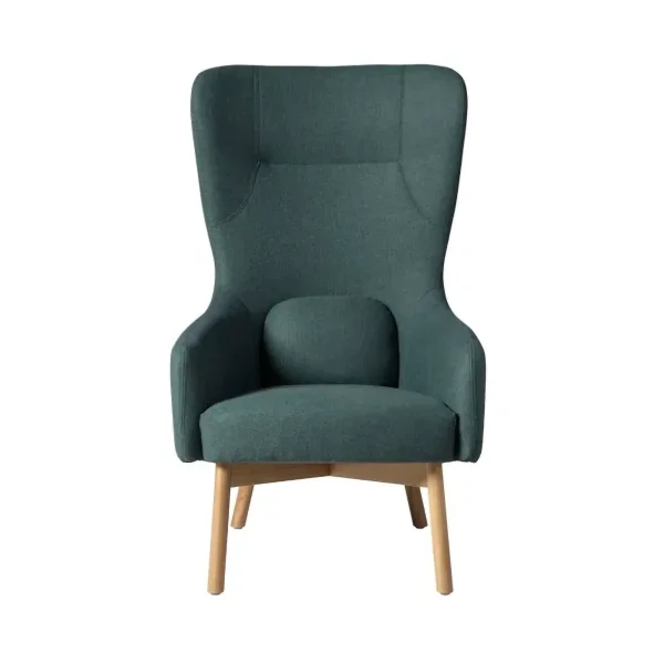 FDB Møbler L35 Gesja Wing Chair armchair Green-lacquered oak