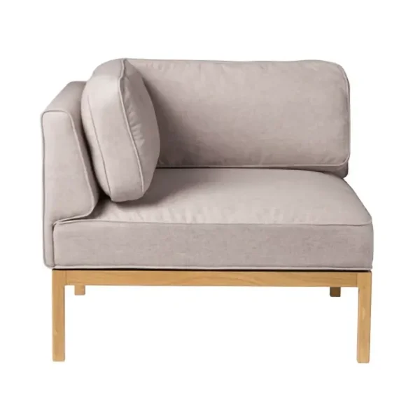 FDB Møbler L37 7-9-13 sofa module, left-hand corner 90 cm Stone-lacquered oak