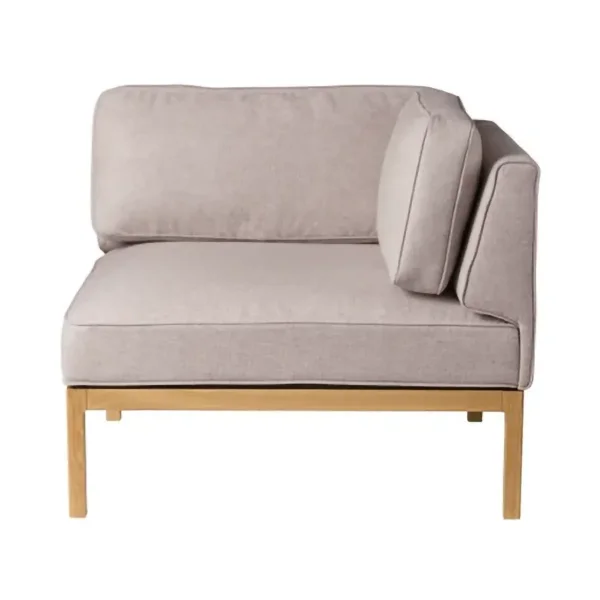 FDB Møbler L37 7-9-13 sofa module, right-hand corner 90 cm Stone-lacquered oak