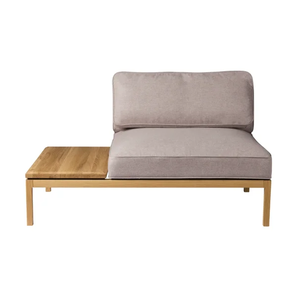 FDB Møbler L37 7-9-13 sofa module, table left-hand 130 cm Stone-lacquered oak