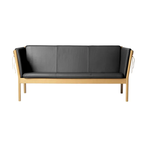 FDB Møbler L45 MK154 sofa Lacquered oak-leather black