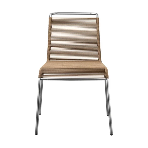 FDB Møbler M20 Teglgård Cord Chair Brown mixed-stainless steel